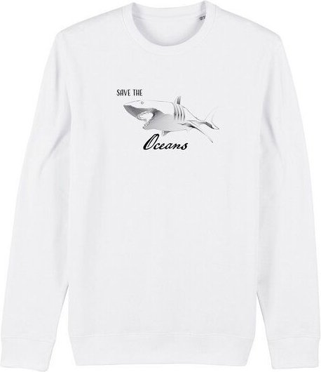 Thumbnail - Human Family Bio Unisex Rundhals-Sweatshirt - "Switch - Save Oceans" in 3 Farben
