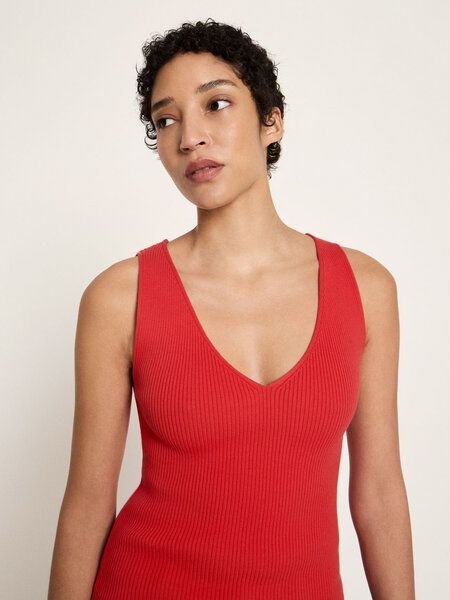 LANIUS Rippenstrick Top (GOTS) aus Bio-Baumwolle