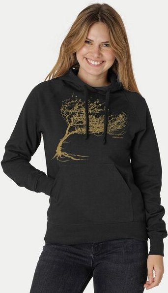 Peaces.bio - handbedruckte Biomode Bio-Damen-Kapuzensweater "Windytree"