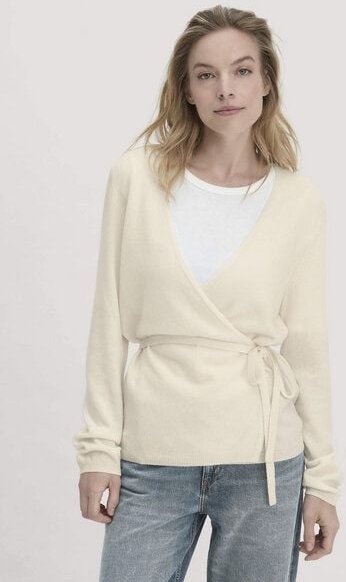 hessnatur Strick Jacke Relaxed aus Schurwolle mit Kaschmir