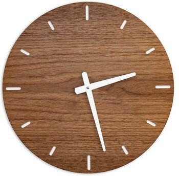 klotzaufklotz Wanduhr Furnier