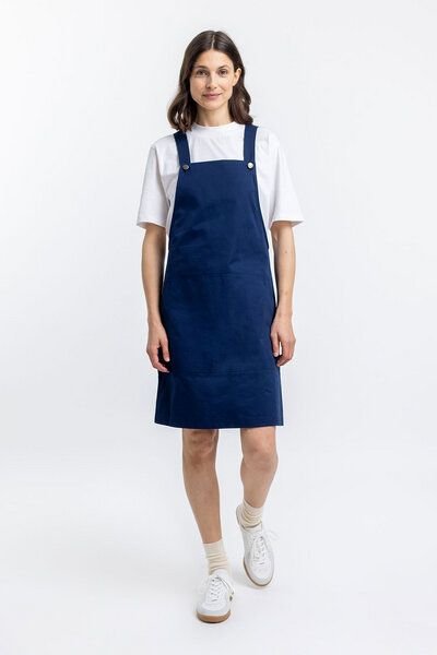 Rotholz Latzkleid aus Bio Canvas