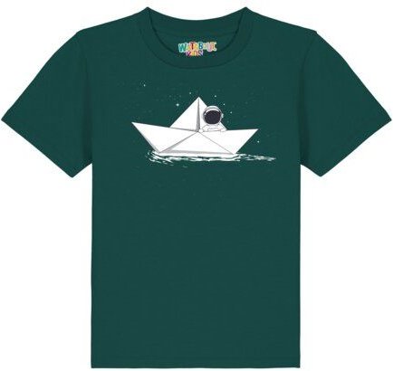 watabout.kids T-Shirt Kinder Astronaut in paper boat