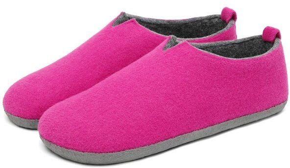 Home & Joy Hausschuhe Filz vegan Hüttenschuhe Pantoffeln Schlappen Pantoletten