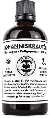 Two Hands BIO Johanniskrautöl - Bio - Vegan - Kaltgepresst - Rotöl - 100 ml