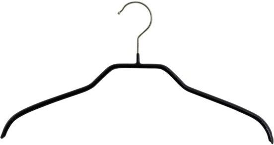 MAWA Kleiderbügel Silhouette F aus Metall - Set aus 10 Bügeln