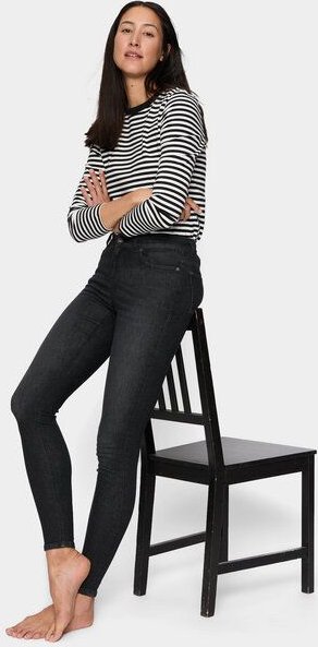 FUTURE:PEOPLE. 08:00 SKINNY FIT - MID WAIST- Damen Jeans aus weichem Stretch-Denim aus Bio-Baumwoll-Mix (30800 0 1008)