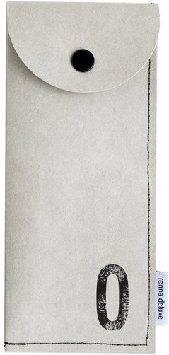 renna deluxe Stifteetui mit Monogramm, vegan, Federmäppchen, schwarz, braun, grau