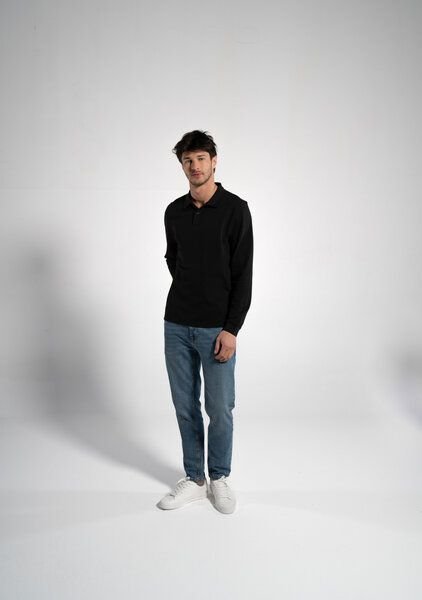 GORG Herren Langarm Poloshirt aus Bio-Baumwolle