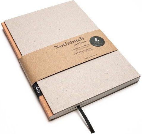tyyp Design-Notizbuch A5 100 % Recyclingpapier „BerlinBook“