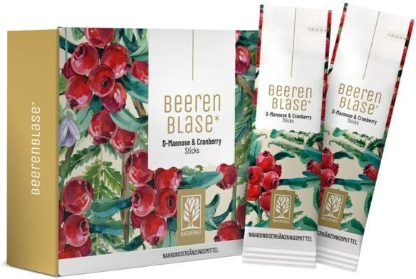 D-Mannose Cranberry Vitamin C 14 vegane Sticks Beerenblase Naturtreu®