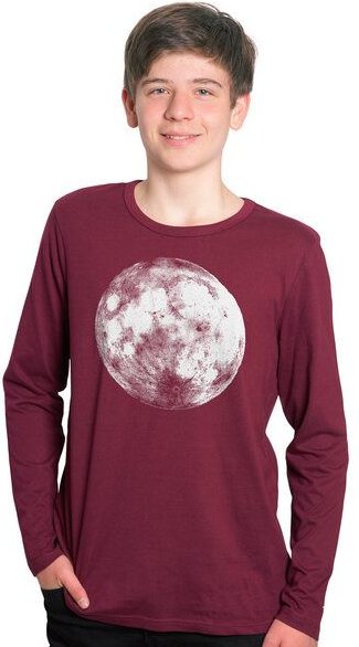 HANDGEDRUCKT "Supermond" Männer Longsleeve
