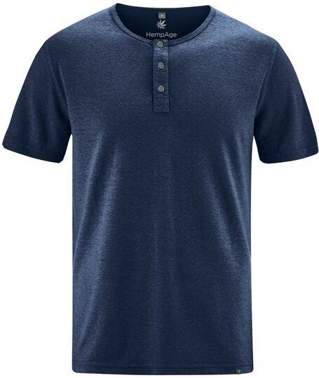 HempAge Herren Henley T-Shirt Hanf/Biobaumwolle