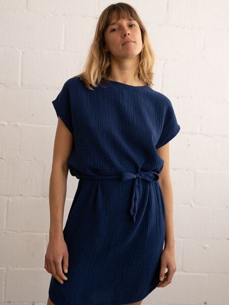 Thumbnail - TWOTHIRDS Kurzes Kleid Vegan "Mwali" aus Bio-Baumwolle
