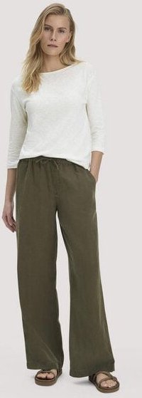 hessnatur Hose Straight Leg Relaxed aus TENCEL Lyocell mit Leinen