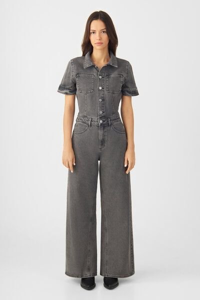 Damen Overall TWITTER Minimal Stretch DAWN Bio-Baumwolle