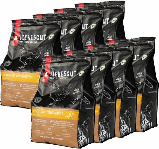 Liebesgut Tiernahrung Bio-Geflügel Katzentrockenfutter 1,5 kg