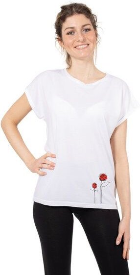 CORA happywear Damen T-Shirt aus Eukalyptus Faser "Laura" | Rosen