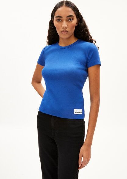 ARMEDANGELS KARDAA Damen Ripp-T-Shirt aus Bio-Baumwoll Mix
