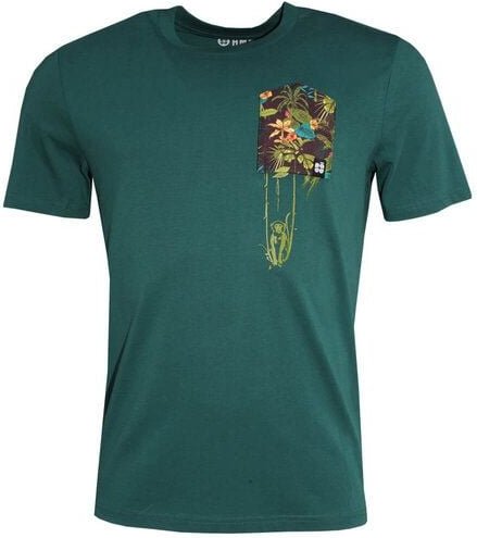 FÄDD Herren T-Shirt Rundhals aus Bio-Baumwolle "Affenschaukel BT" Grün