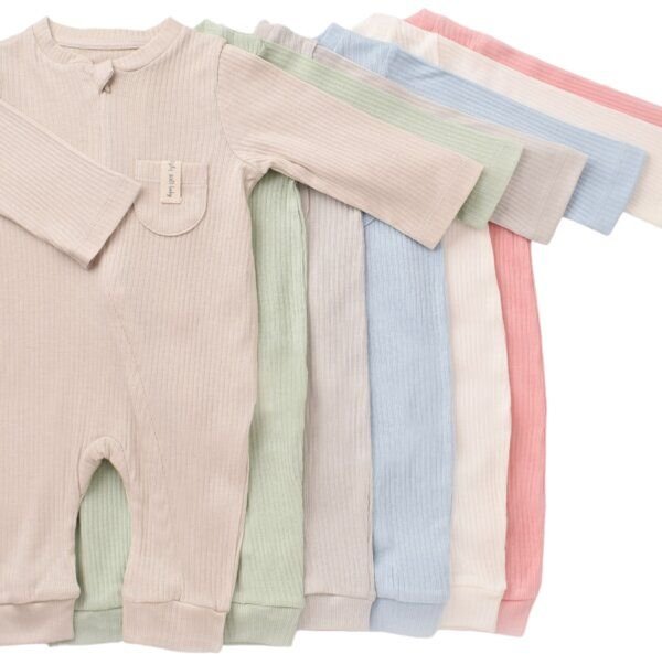 Thumbnail - Baby Strampler Soft Modal gerippte Textilstruktur GOTS biorganic