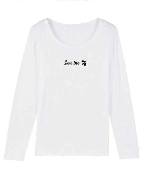 Human Family Bio Damen Longsleeve Shirt - Joker "Save the Bees" in 3 Farben