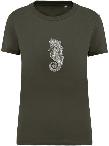 Brandless Basic Bio T-Shirt (ladies) Nr.4 Seepferd 155 g/m² XS- XXL