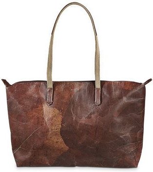 BELEAF Vegane Tasche "SHOP LEAF" aus Blattleder