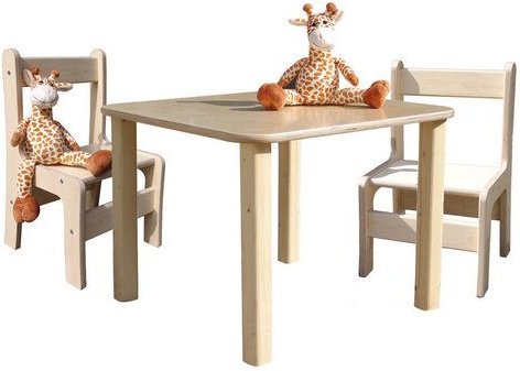 Die Schreiner Christoph Siegel Kindersitzgruppe - Tisch und 2 Stühle