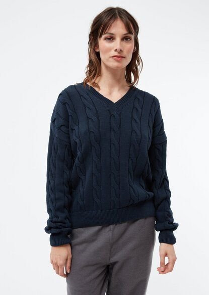 Givn Berlin Strickpullover GBRAMEA mit Zopfmuster aus Bio-Baumwolle