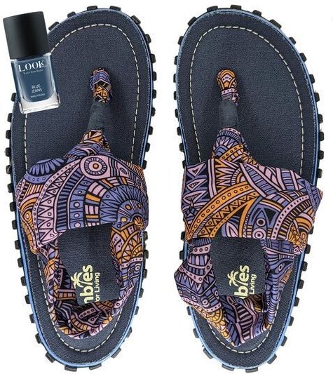 GUMBIES Set - Nachhaltige Zehensandalen mit veganem Nagellack