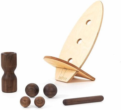 rollholz Balance Board Set groß | FSC | Hergestellt im Schwarzwald