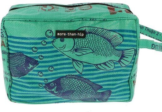 MoreThanHip Kulturbeutel aus recyceltem Zement- oder Fischfuttersack - Yindee