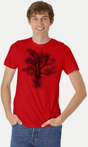 Peaces.bio - handbedruckte Biomode Bio-Herren-T-Shirt Chestnut