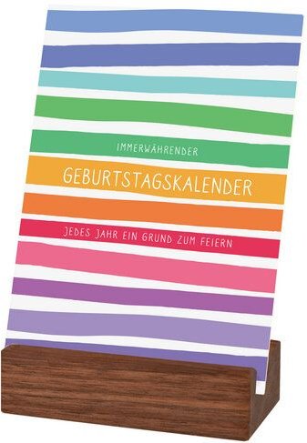 klotzaufklotz Geburtstagskalender mit Karten "Muster"