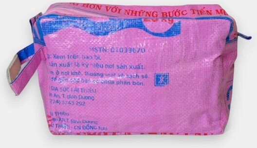 REFISHED fair fashion Necessaire 'WASH ME' - upcycelte Fischfuttersäcke