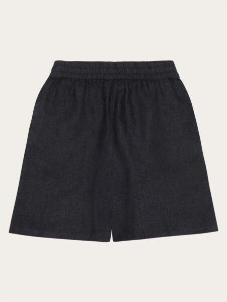KnowledgeCotton Apparel Posey Wide Mid-Rise Linen Shorts