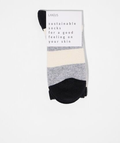 Thumbnail - LANIUS Socken mit Herzen aus Bio-Baumwolle und Bio-Schurwolle