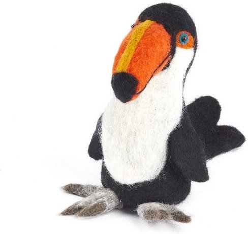 short'n'pietz Vogel Tukan als Filz Eierwärmer