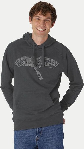 Peaces.bio - handbedruckte Biomode Bio-Herren-Kapuzensweater Sperber