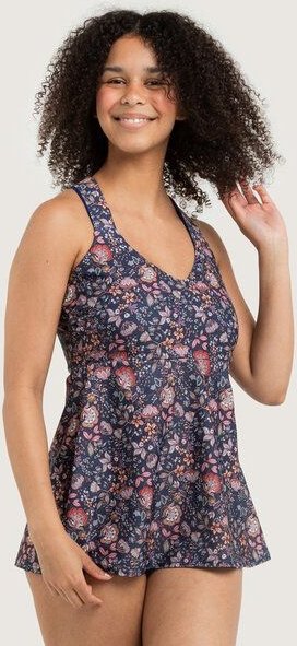 Frija Omina Recycling Badekleid / Tankini Mare Muster