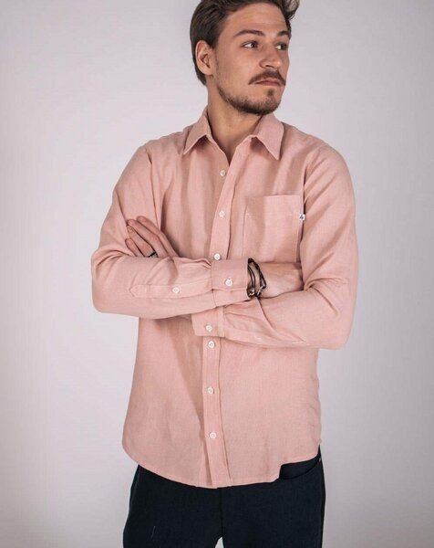 Aatise Leinenhemd Zeus 100% Leinen regular fit, französischer Kragen