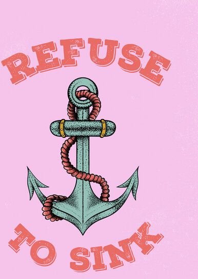 Thumbnail - Photocircle Poster / Leinwandbild - Refuse to sink