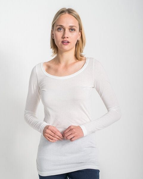 Alma & Lovis Langarmshirt aus 100% Bio-Baumwoll-Jersey (kbA) | Pure Shirt