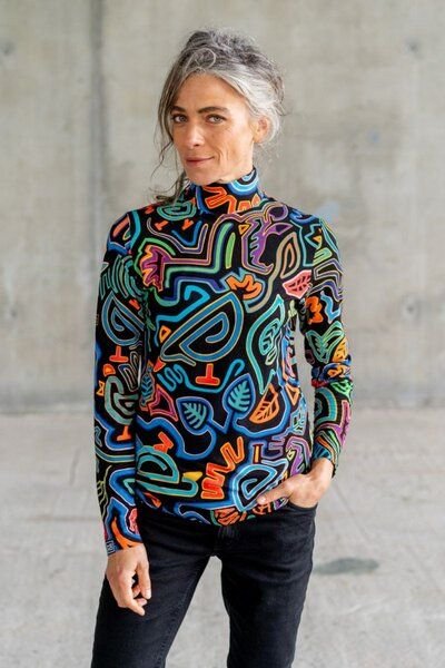 Rollkragenpulli Dalia – Angepasster klassischer Schnitt – Eng anliegend – Angedeuteter Rollkragenpulli – 100 % in der EU...