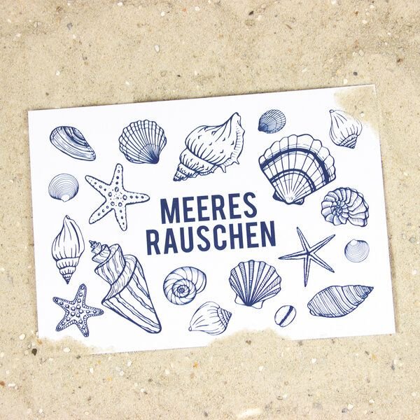 Bow & Hummingbird Postkarte Meeresrauschen