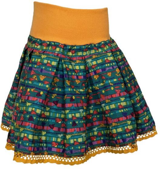 liebewicht Bunter Faltenrock Rock'On Festival mit oder ohne Schleife