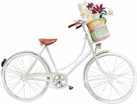 Photocircle Poster / Leinwandbild - Flower Bike