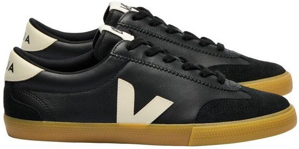 Veja Herren-Sneakers Volley OT Leather Black Pierre