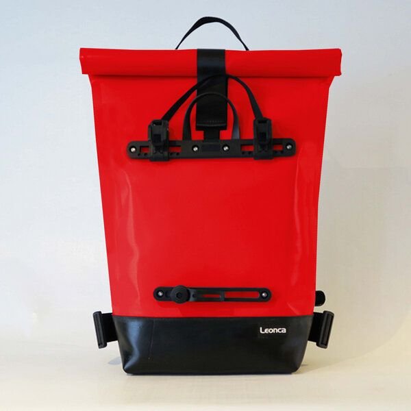 Leonca Upcycling Fahrradrucksack aus LKW-Plane in 11 Farben